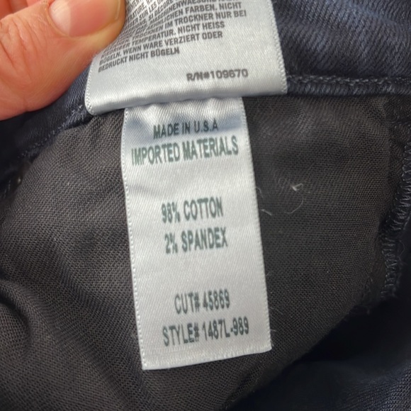 Citizens for Humanity Rocket Crop High Rise Skinny Black Jeans - Picture 9 of 11